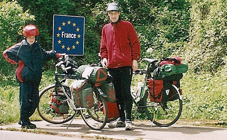 With Max 2002 on the French border