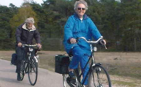 My parents on a bike